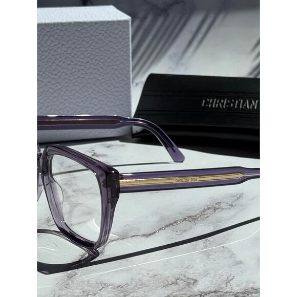 NEW Dior SpiritO S3I Eyeglasses Frames in Purple Transparent - Picture 7 of 8